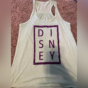Cute ladies Disney tanks, Green w/ purple letters & black w/ rose Gold letter